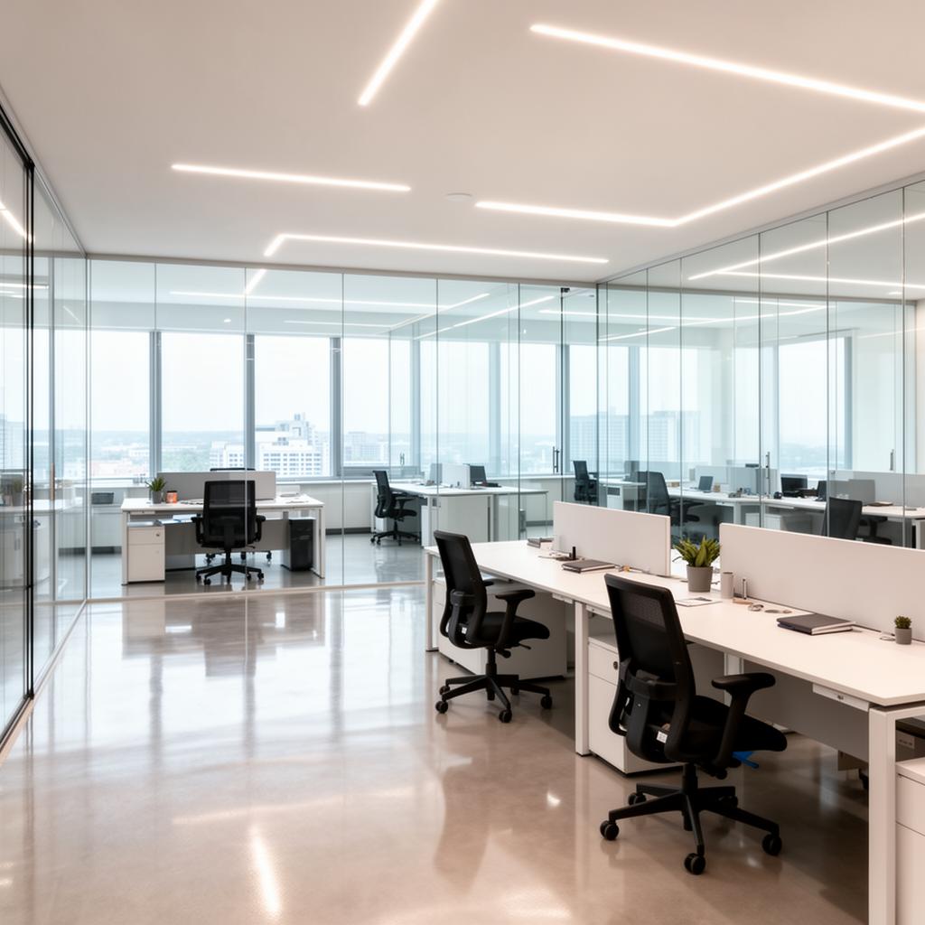 Modern, clean commercial office space professionally maintained